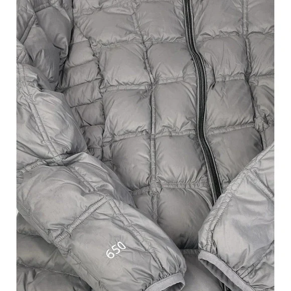 ZeroXposur Women's Large Gray Packable Puffer Jacket Hooded Lightweight Winter - Picture 11 of 11